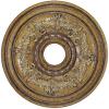 imageLivex Lighting 820065 Ceiling Medallion Hand Applied Vintage Gold Leaf with Gilded Accents 22kquotDx15quotHHand Applied Venetian Patina with Gilded Accents