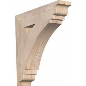 imageEkena Millwork BKT04X18X18THR01SWR Thorton Traditional Smooth Bracket 35quot Width x 18quot Depth x 18quot Height Western Red Cedar3 12W x 18D x 18H