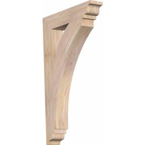 imageEkena Millwork BKT04X18X18THR01SWR Thorton Traditional Smooth Bracket 35quot Width x 18quot Depth x 18quot Height Western Red Cedar3 12W x 20D x 32H