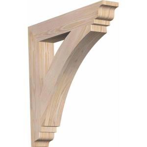 imageEkena Millwork BKT04X18X18THR01SWR Thorton Traditional Smooth Bracket 35quot Width x 18quot Depth x 18quot Height Western Red Cedar3 12W x 24D x 24H