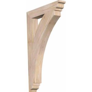 imageEkena Millwork BKT04X18X18THR01SWR Thorton Traditional Smooth Bracket 35quot Width x 18quot Depth x 18quot Height Western Red Cedar3 12W x 24D x 36H