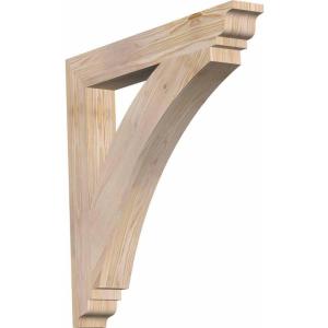 imageEkena Millwork BKT04X18X18THR01SWR Thorton Traditional Smooth Bracket 35quot Width x 18quot Depth x 18quot Height Western Red Cedar3 12W x 28D x 28H