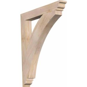 imageEkena Millwork BKT04X18X18THR01SWR Thorton Traditional Smooth Bracket 35quot Width x 18quot Depth x 18quot Height Western Red Cedar3 12W x 30D x 34H