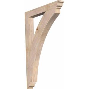 imageEkena Millwork BKT04X18X18THR01SWR Thorton Traditional Smooth Bracket 35quot Width x 18quot Depth x 18quot Height Western Red Cedar3 12W x 32D x 44H
