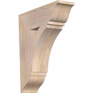 imageEkena Millwork BKT04X18X18THR01SWR Thorton Traditional Smooth Bracket 35quot Width x 18quot Depth x 18quot Height Western Red Cedar5 12W x 20D x 24H