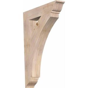 imageEkena Millwork BKT04X18X18THR01SWR Thorton Traditional Smooth Bracket 35quot Width x 18quot Depth x 18quot Height Western Red Cedar5 12W x 32D x 44H