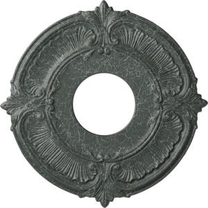 imageEkena Millwork CM12AT Attica Ceiling Medallion 12 34quotOD x 4quotID x 12quotP Fits Canopies up to 4quot Primed WhiteAthenian Green Crackle Flat Finish