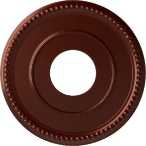 imageEkena Millwork CM12BR Bradford Ceiling Medallion 12 12quotOD x 3 78quotID x 34quotP Fits Canopies up to 6 58quot PrimedAntique Copper Metallic Series