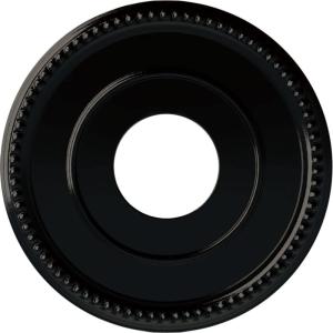 imageEkena Millwork CM12BR Bradford Ceiling Medallion 12 12quotOD x 3 78quotID x 34quotP Fits Canopies up to 6 58quot PrimedBlack Pearl Metallic Series