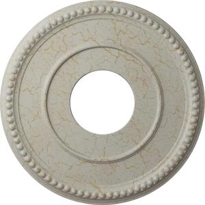 imageEkena Millwork CM12BR Bradford Ceiling Medallion 12 12quotOD x 3 78quotID x 34quotP Fits Canopies up to 6 58quot PrimedPot of Cream Crackle Flat Finish
