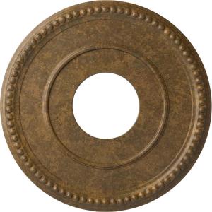 imageEkena Millwork CM12BR Bradford Ceiling Medallion 12 12quotOD x 3 78quotID x 34quotP Fits Canopies up to 6 58quot PrimedRubbed Bronze Metallic Series