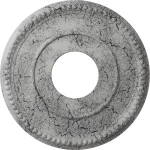 imageEkena Millwork CM12BR Bradford Ceiling Medallion 12 12quotOD x 3 78quotID x 34quotP Fits Canopies up to 6 58quot PrimedUltra Pure White Crackle Flat Finish