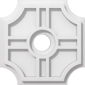 imageEkena Millwork CMP14HS03000 Haus Architectural Grade PVC Contemporary Urethane Ceiling Medallions 14quotOD x 3quotID x 4 12quotC x 1quotP10OD x 2ID x 3 14C x 1P