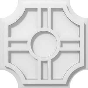 imageEkena Millwork CMP14HS03000 Haus Architectural Grade PVC Contemporary Urethane Ceiling Medallions 14quotOD x 3quotID x 4 12quotC x 1quotP10OD x 3 14C x 1P