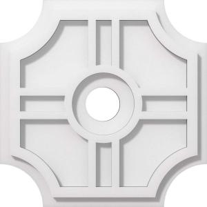 imageEkena Millwork CMP14HS03000 Haus Architectural Grade PVC Contemporary Urethane Ceiling Medallions 14quotOD x 3quotID x 4 12quotC x 1quotP12OD x 2ID x 4C x 1P