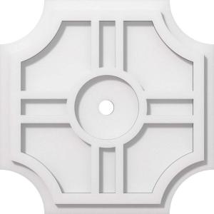 imageEkena Millwork CMP14HS03000 Haus Architectural Grade PVC Contemporary Urethane Ceiling Medallions 14quotOD x 3quotID x 4 12quotC x 1quotP14OD x 1ID x 4 12C x 1P