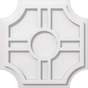 imageEkena Millwork CMP14HS03000 Haus Architectural Grade PVC Contemporary Urethane Ceiling Medallions 14quotOD x 3quotID x 4 12quotC x 1quotP14OD x 4 12C x 1P
