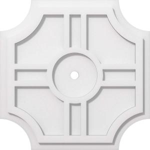 imageEkena Millwork CMP14HS03000 Haus Architectural Grade PVC Contemporary Urethane Ceiling Medallions 14quotOD x 3quotID x 4 12quotC x 1quotP18OD x 1ID x 6C x 1P