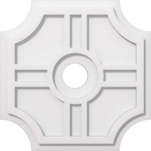 imageEkena Millwork CMP14HS03000 Haus Architectural Grade PVC Contemporary Urethane Ceiling Medallions 14quotOD x 3quotID x 4 12quotC x 1quotP18OD x 3ID x 6C x 1P