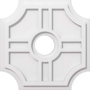 imageEkena Millwork CMP14HS03000 Haus Architectural Grade PVC Contemporary Urethane Ceiling Medallions 14quotOD x 3quotID x 4 12quotC x 1quotP18OD x 4ID x 6C x 1P