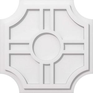 imageEkena Millwork CMP14HS03000 Haus Architectural Grade PVC Contemporary Urethane Ceiling Medallions 14quotOD x 3quotID x 4 12quotC x 1quotP18OD x 6C x 1P