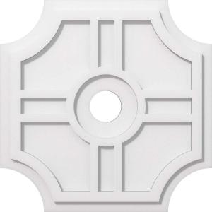 imageEkena Millwork CMP14HS03000 Haus Architectural Grade PVC Contemporary Urethane Ceiling Medallions 14quotOD x 3quotID x 4 12quotC x 1quotP20OD x 3ID x 6 12C x 1P