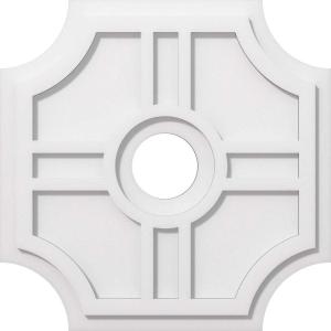 imageEkena Millwork CMP14HS03000 Haus Architectural Grade PVC Contemporary Urethane Ceiling Medallions 14quotOD x 3quotID x 4 12quotC x 1quotP20OD x 4ID x 6 12C x 1P