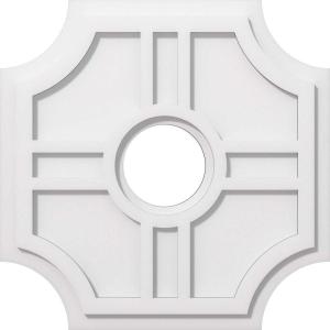 imageEkena Millwork CMP14HS03000 Haus Architectural Grade PVC Contemporary Urethane Ceiling Medallions 14quotOD x 3quotID x 4 12quotC x 1quotP20OD x 5ID x 6 12C x 1P