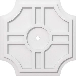 imageEkena Millwork CMP14HS03000 Haus Architectural Grade PVC Contemporary Urethane Ceiling Medallions 14quotOD x 3quotID x 4 12quotC x 1quotP22OD x 1ID x 7 14C x 1P