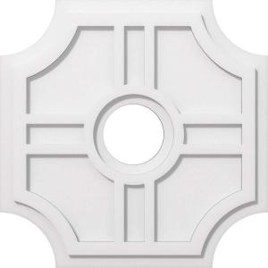 imageEkena Millwork CMP14HS03000 Haus Architectural Grade PVC Contemporary Urethane Ceiling Medallions 14quotOD x 3quotID x 4 12quotC x 1quotP22OD x 5ID x 7 14C x 1P