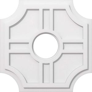imageEkena Millwork CMP14HS03000 Haus Architectural Grade PVC Contemporary Urethane Ceiling Medallions 14quotOD x 3quotID x 4 12quotC x 1quotP22OD x 6ID x 7 14C x 1P