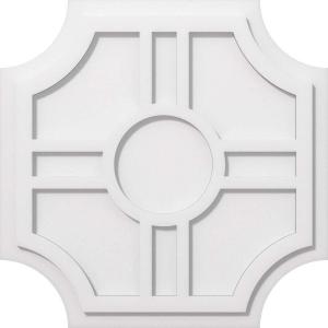 imageEkena Millwork CMP14HS03000 Haus Architectural Grade PVC Contemporary Urethane Ceiling Medallions 14quotOD x 3quotID x 4 12quotC x 1quotP22OD x 7 14C x 1P