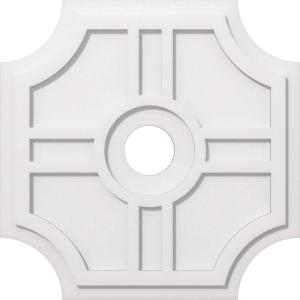 imageEkena Millwork CMP14HS03000 Haus Architectural Grade PVC Contemporary Urethane Ceiling Medallions 14quotOD x 3quotID x 4 12quotC x 1quotP24OD x 4ID x 8C x 1P