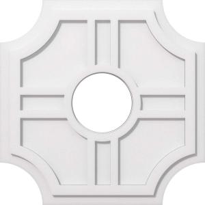 imageEkena Millwork CMP14HS03000 Haus Architectural Grade PVC Contemporary Urethane Ceiling Medallions 14quotOD x 3quotID x 4 12quotC x 1quotP24OD x 7ID x 8C x 1P