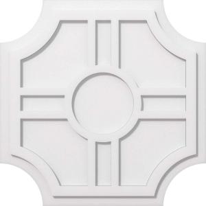 imageEkena Millwork CMP14HS03000 Haus Architectural Grade PVC Contemporary Urethane Ceiling Medallions 14quotOD x 3quotID x 4 12quotC x 1quotP24OD x 8C x 1P