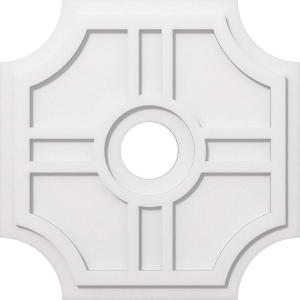 imageEkena Millwork CMP14HS03000 Haus Architectural Grade PVC Contemporary Urethane Ceiling Medallions 14quotOD x 3quotID x 4 12quotC x 1quotP26OD x 5ID x 8 12C x 1P
