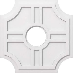 imageEkena Millwork CMP14HS03000 Haus Architectural Grade PVC Contemporary Urethane Ceiling Medallions 14quotOD x 3quotID x 4 12quotC x 1quotP26OD x 7ID x 8 12C x 1P