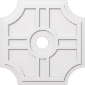 imageEkena Millwork CMP14HS03000 Haus Architectural Grade PVC Contemporary Urethane Ceiling Medallions 14quotOD x 3quotID x 4 12quotC x 1quotP28OD x 4ID x 9 14C x 1P