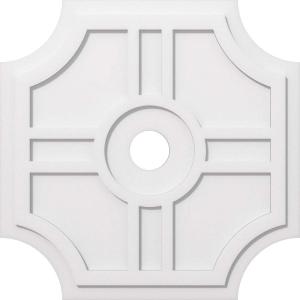 imageEkena Millwork CMP14HS03000 Haus Architectural Grade PVC Contemporary Urethane Ceiling Medallions 14quotOD x 3quotID x 4 12quotC x 1quotP30OD x 4ID x 10C x 1P
