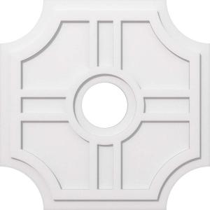 imageEkena Millwork CMP14HS03000 Haus Architectural Grade PVC Contemporary Urethane Ceiling Medallions 14quotOD x 3quotID x 4 12quotC x 1quotP32OD x 7ID x 10 12C x 1P