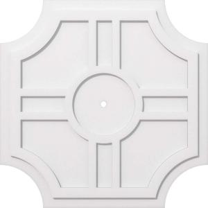 imageEkena Millwork CMP14HS03000 Haus Architectural Grade PVC Contemporary Urethane Ceiling Medallions 14quotOD x 3quotID x 4 12quotC x 1quotP34OD x 1ID x 11 14C x 1P