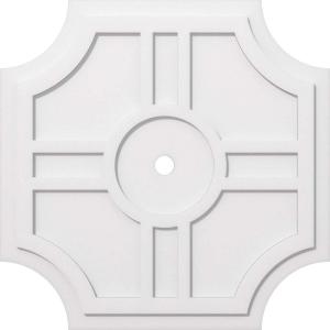 imageEkena Millwork CMP14HS03000 Haus Architectural Grade PVC Contemporary Urethane Ceiling Medallions 14quotOD x 3quotID x 4 12quotC x 1quotP34OD x 2ID x 11 14C x 1P