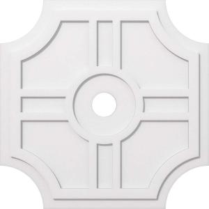 imageEkena Millwork CMP14HS03000 Haus Architectural Grade PVC Contemporary Urethane Ceiling Medallions 14quotOD x 3quotID x 4 12quotC x 1quotP34OD x 4ID x 11 14C x 1P