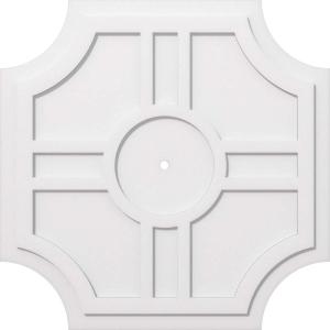 imageEkena Millwork CMP14HS03000 Haus Architectural Grade PVC Contemporary Urethane Ceiling Medallions 14quotOD x 3quotID x 4 12quotC x 1quotP36OD x 1ID x 12C x 1P