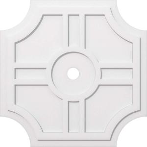 imageEkena Millwork CMP14HS03000 Haus Architectural Grade PVC Contemporary Urethane Ceiling Medallions 14quotOD x 3quotID x 4 12quotC x 1quotP36OD x 3ID x 12C x 1P