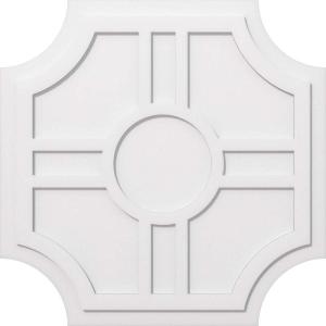 imageEkena Millwork CMP14HS03000 Haus Architectural Grade PVC Contemporary Urethane Ceiling Medallions 14quotOD x 3quotID x 4 12quotC x 1quotP38OD x 12 12C x 1P