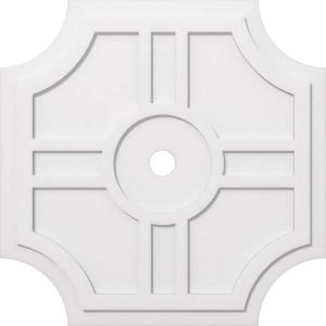 imageEkena Millwork CMP14HS03000 Haus Architectural Grade PVC Contemporary Urethane Ceiling Medallions 14quotOD x 3quotID x 4 12quotC x 1quotP38OD x 3ID x 12 12C x 1P