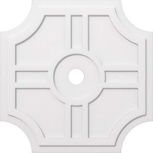imageEkena Millwork CMP14HS03000 Haus Architectural Grade PVC Contemporary Urethane Ceiling Medallions 14quotOD x 3quotID x 4 12quotC x 1quotP38OD x 4ID x 12 12C x 1P