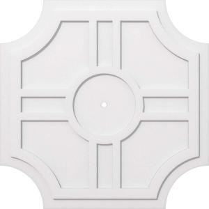 imageEkena Millwork CMP14HS03000 Haus Architectural Grade PVC Contemporary Urethane Ceiling Medallions 14quotOD x 3quotID x 4 12quotC x 1quotP40OD x 1ID x 13 14C x 1P