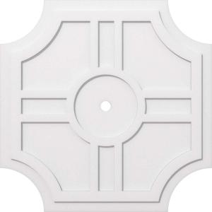 imageEkena Millwork CMP14HS03000 Haus Architectural Grade PVC Contemporary Urethane Ceiling Medallions 14quotOD x 3quotID x 4 12quotC x 1quotP40OD x 2ID x 13 14C x 1P